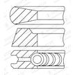 Sada pístních kroužků GOETZE ENGINE 08-178200-00