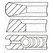 Sada pístních kroužků GOETZE ENGINE 08-178200-00