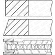 Sada pístních kroužků GOETZE ENGINE 08-430600-00