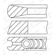 Sada pístních kroužků GOETZE ENGINE 08-431600-10