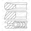 Sada pístních kroužků GOETZE ENGINE 08-438800-10