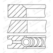 Sada pístních kroužků GOETZE ENGINE 08-439300-10