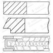 Sada pístních kroužků GOETZE ENGINE 08-441000-10