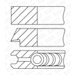 Sada pístních kroužků GOETZE ENGINE 08-442907-00