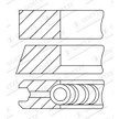 Sada pístních kroužků GOETZE ENGINE 08-449700-10