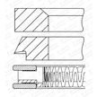 Sada pístních kroužků GOETZE ENGINE 08-450400-00