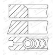 Sada pístních kroužků GOETZE ENGINE 08-452900-00