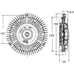 Spojka, větrák chladiče MAHLE ORIGINAL CFC 131 000P