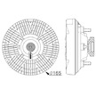 Spojka, větrák chladiče MAHLE ORIGINAL CFC 238 000P