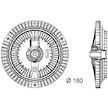 Spojka, větrák chladiče MAHLE ORIGINAL CFC 68 000P