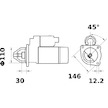 Startér MAHLE ORIGINAL MS 176