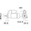 Startér MAHLE ORIGINAL MS 234