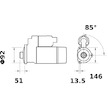 Startér MAHLE ORIGINAL MS 426