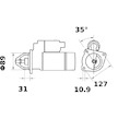 Startér MAHLE ORIGINAL MS 439