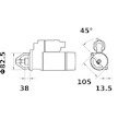 Startér MAHLE ORIGINAL MS 89