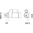 Startér MAHLE ORIGINAL MS 97