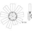 Větrák, chlazení motoru MAHLE ORIGINAL CFF 412 000P