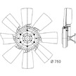 Větrák, chlazení motoru MAHLE ORIGINAL CFF 419 000P