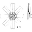 Větrák, chlazení motoru MAHLE ORIGINAL CFF 429 000P