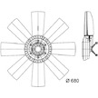 Větrák, chlazení motoru MAHLE ORIGINAL CFF 432 000P