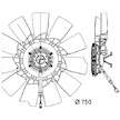 Větrák, chlazení motoru MAHLE ORIGINAL CFF 460 000P