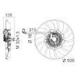 Větrák, chlazení motoru MAHLE ORIGINAL CFF 471 000P