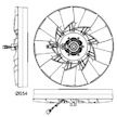 Větrák, chlazení motoru MAHLE ORIGINAL CFF 478 000P