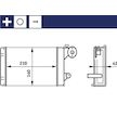 Výměník tepla, vnitřní vytápění MAHLE ORIGINAL AH 158 000S
