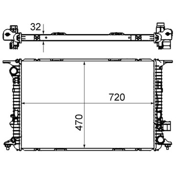 Chladič, chlazení motoru MAHLE ORIGINAL CR 1022 000S