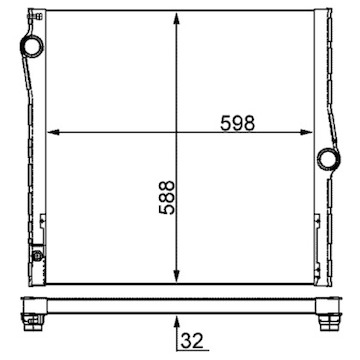 Chladič, chlazení motoru MAHLE ORIGINAL CR 1050 000S