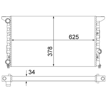 Chladič, chlazení motoru MAHLE ORIGINAL CR 1056 000S