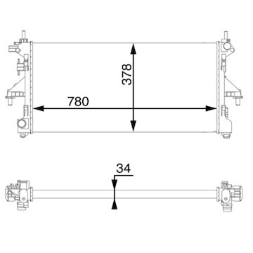 Chladič, chlazení motoru MAHLE ORIGINAL CR 1069 000S