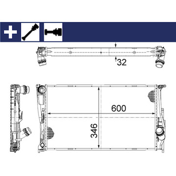 Chladič, chlazení motoru MAHLE ORIGINAL CR 1083 000S