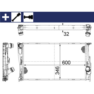 Chladič, chlazení motoru MAHLE ORIGINAL CR 1084 000S