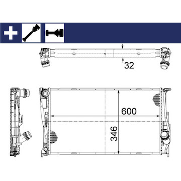 Chladič, chlazení motoru MAHLE ORIGINAL CR 1085 000S