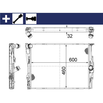 Chladič, chlazení motoru MAHLE ORIGINAL CR 1087 000S