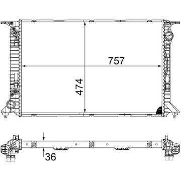 Chladič, chlazení motoru MAHLE ORIGINAL CR 1133 000S