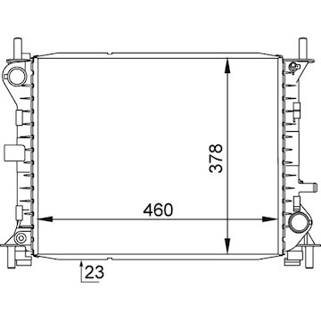 Chladič, chlazení motoru MAHLE ORIGINAL CR 1136 000S