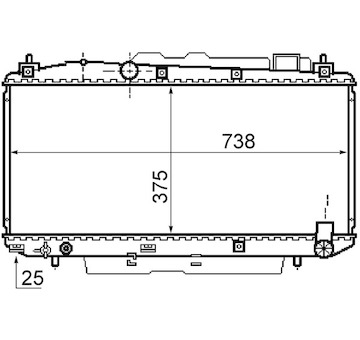 Chladič, chlazení motoru MAHLE ORIGINAL CR 1166 000S