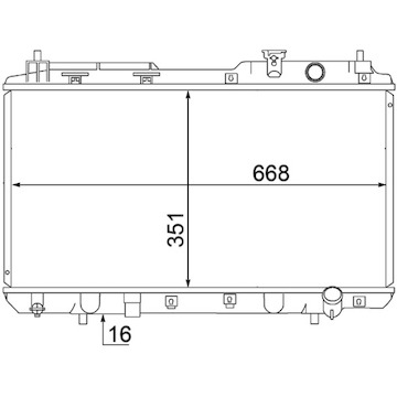 Chladič, chlazení motoru MAHLE ORIGINAL CR 1457 000S