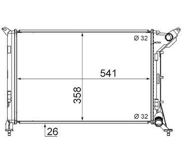 Chladič, chlazení motoru MAHLE ORIGINAL CR 1470 000S
