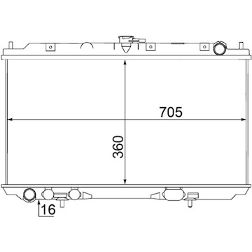 Chladič, chlazení motoru MAHLE ORIGINAL CR 1489 000S