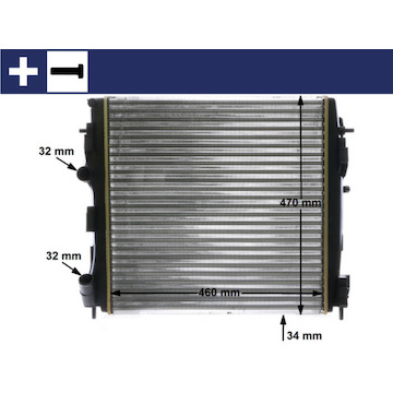 Chladič, chlazení motoru MAHLE ORIGINAL CR 1506 000S