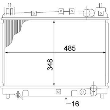 Chladič, chlazení motoru MAHLE ORIGINAL CR 1524 000S