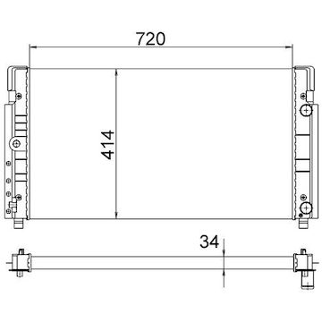 Chladič, chlazení motoru MAHLE ORIGINAL CR 1533 000S