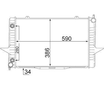 Chladič, chlazení motoru MAHLE ORIGINAL CR 1544 000S