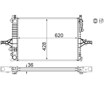 Chladič, chlazení motoru MAHLE ORIGINAL CR 1546 000S