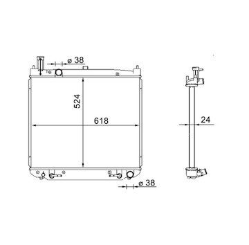 Chladič, chlazení motoru MAHLE ORIGINAL CR 1577 000S