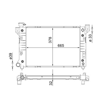 Chladič, chlazení motoru MAHLE ORIGINAL CR 1579 000S