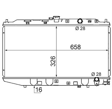 Chladič, chlazení motoru MAHLE ORIGINAL CR 158 000S